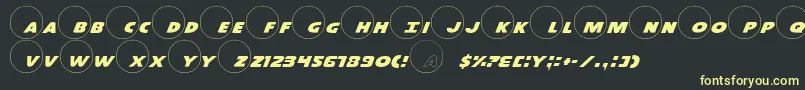 Dot.ComPro Font – Yellow Fonts on Black Background