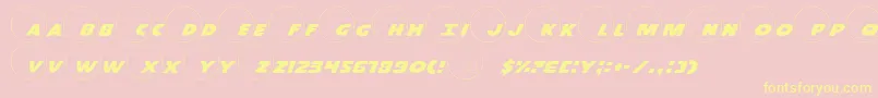 Dot.ComPro Font – Yellow Fonts on Pink Background