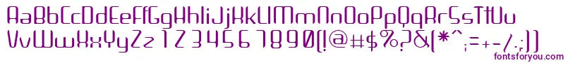 ArbekaLight Font – Purple Fonts on White Background