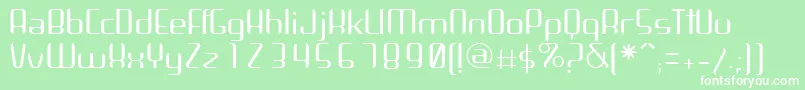 ArbekaLight Font – White Fonts on Green Background