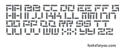 Обзор шрифта Destencilnf