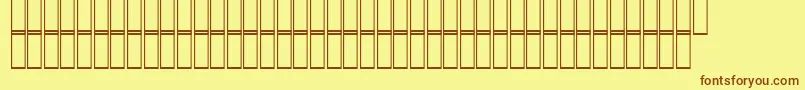 Шрифт AcsZomorrod – коричневые шрифты на жёлтом фоне