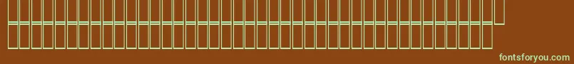 Шрифт AcsZomorrod – зелёные шрифты на коричневом фоне