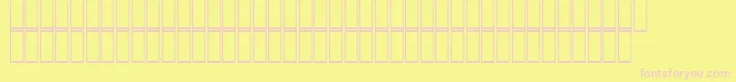 Шрифт AcsZomorrod – розовые шрифты на жёлтом фоне