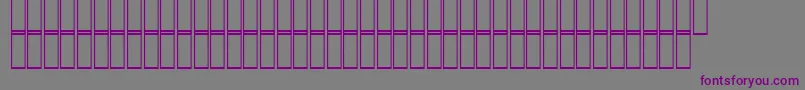 フォントAcsZomorrod – 紫色のフォント、灰色の背景