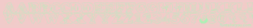 LmsCircusBugs Font – Green Fonts on Pink Background