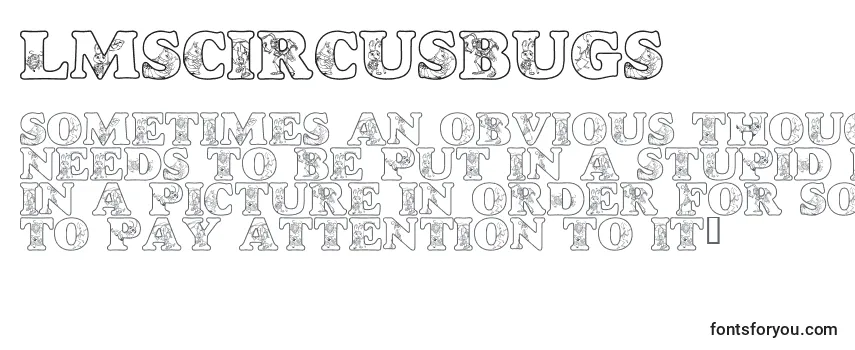 Обзор шрифта LmsCircusBugs