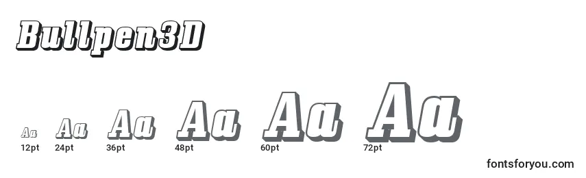 Bullpen3D Font Sizes