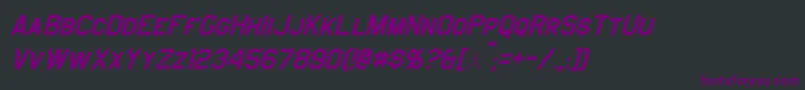 JefferiesItalic Font – Purple Fonts on Black Background