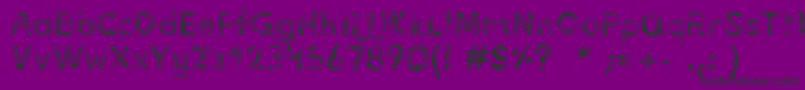 VidasSecas Font – Black Fonts on Purple Background