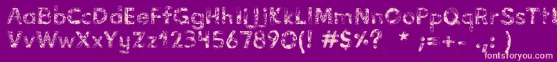 VidasSecas Font – Pink Fonts on Purple Background