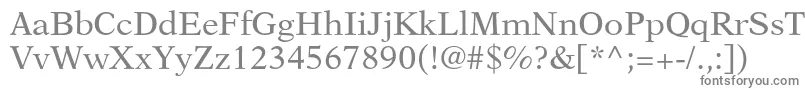 フォントNewasterltstd – 白い背景に灰色の文字