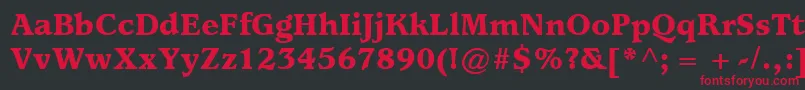 ItcUsherwoodLtBlack Font – Red Fonts on Black Background