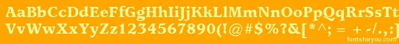 En savoir plus sur la police ItcUsherwoodLtBlack Police ItcUsherwoodLtBlack – polices jaunes sur fond orange
