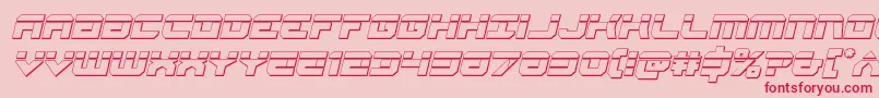 Gearheadbulletital Font – Red Fonts on Pink Background