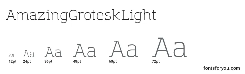 AmazingGroteskLight Font Sizes