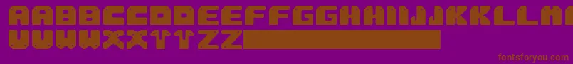 Sung Font – Brown Fonts on Purple Background