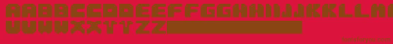 Sung Font – Brown Fonts on Red Background