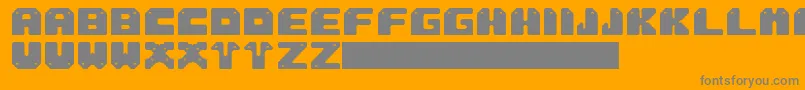 Sung Font – Gray Fonts on Orange Background