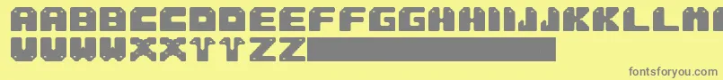 Sung Font – Gray Fonts on Yellow Background