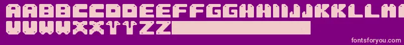 Sung Font – Pink Fonts on Purple Background