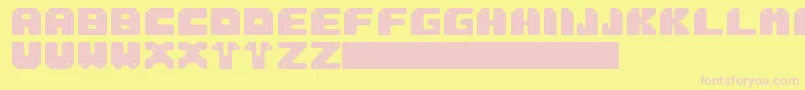 Sung Font – Pink Fonts on Yellow Background