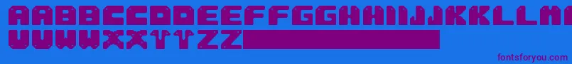 Sung Font – Purple Fonts on Blue Background