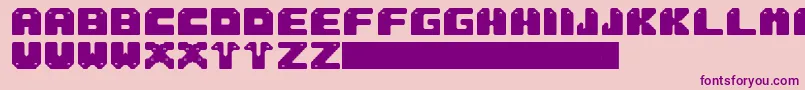 Sung Font – Purple Fonts on Pink Background