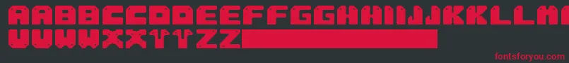 Sung Font – Red Fonts on Black Background