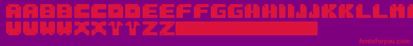 Sung Font – Red Fonts on Purple Background