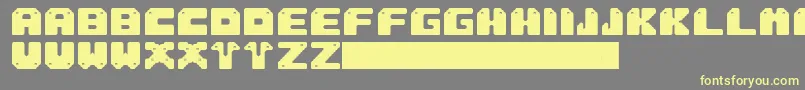 Sung Font – Yellow Fonts on Gray Background