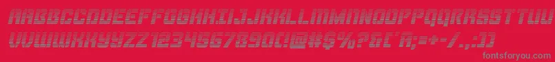 Шрифт Thundertroopergradital – серые шрифты на красном фоне