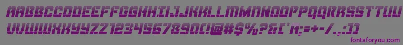 Thundertroopergradital Font – Purple Fonts on Gray Background