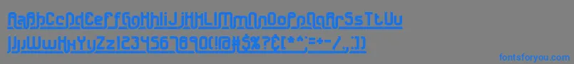 Underscore2Brk Font – Blue Fonts on Gray Background