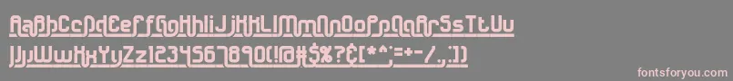 Underscore2Brk Font – Pink Fonts on Gray Background