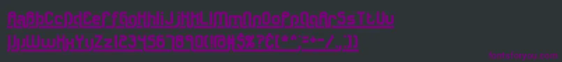 fuente Underscore2Brk – Fuentes Moradas Sobre Fondo Negro