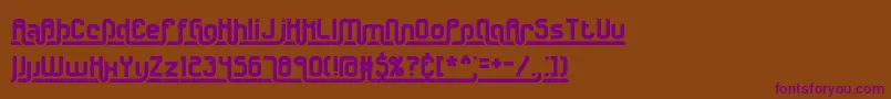 Underscore2Brk Font – Purple Fonts on Brown Background