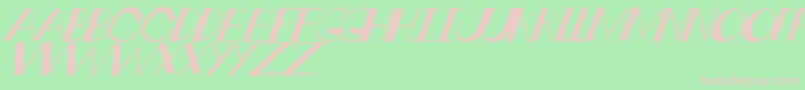 CrankdealTilt Font – Pink Fonts on Green Background