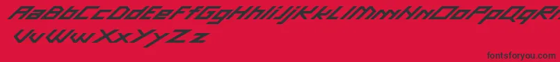GascaDemo Font – Black Fonts on Red Background