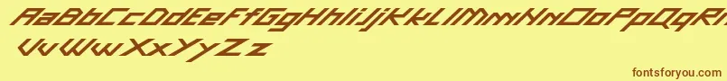 GascaDemo Font – Brown Fonts on Yellow Background