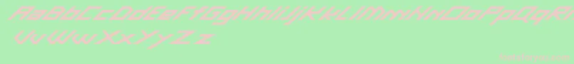 GascaDemo Font – Pink Fonts on Green Background