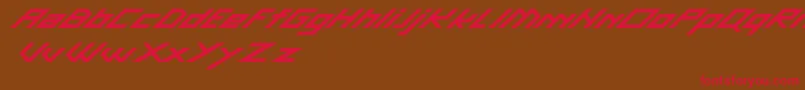 GascaDemo Font – Red Fonts on Brown Background