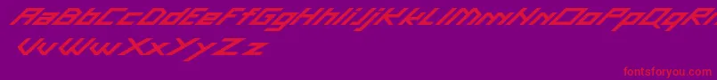 GascaDemo Font – Red Fonts on Purple Background