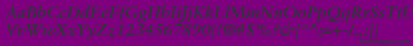 Lisätietoja GaramondRetrospectiveSsiBoldItalic-fontista GaramondRetrospectiveSsiBoldItalic-fontti – mustat fontit violetilla taustalla