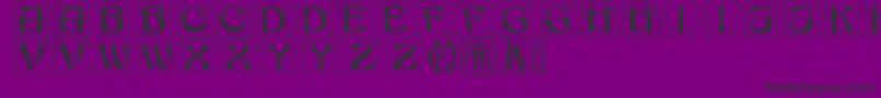 フォントKonankaps – 紫の背景に黒い文字