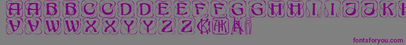 Konankaps Font – Purple Fonts on Gray Background