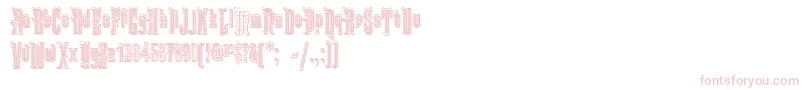 Шрифт KabrioletDecor – розовые шрифты на белом фоне