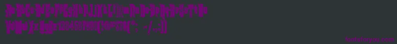 Шрифт KabrioletDecor – фиолетовые шрифты на чёрном фоне