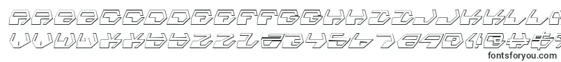DeranianShadowItalic-fontti – erittäin leveät fontit