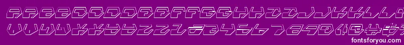 DeranianShadowItalic Font – White Fonts on Purple Background